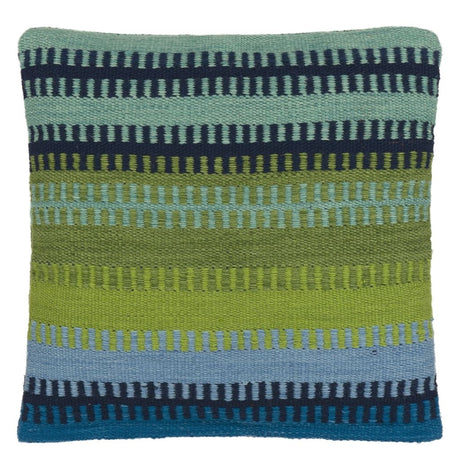 Designers Guild Muturi Cobalt Outdoor Decorative Pillow at Fig Linens and Home - 130