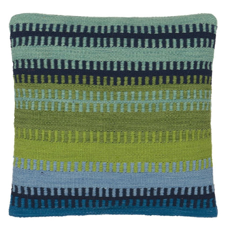 Designers Guild Muturi Cobalt Outdoor Decorative Pillow at Fig Linens and Home - 129