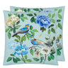 Designers Guild Miraflores Cobalt Cotton Decorative Pillow at Fig Linens and Home - 101