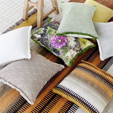Designers Guild Navarre Ecru Outdoor Decorative Pillow at Fig Linens and Home - 176