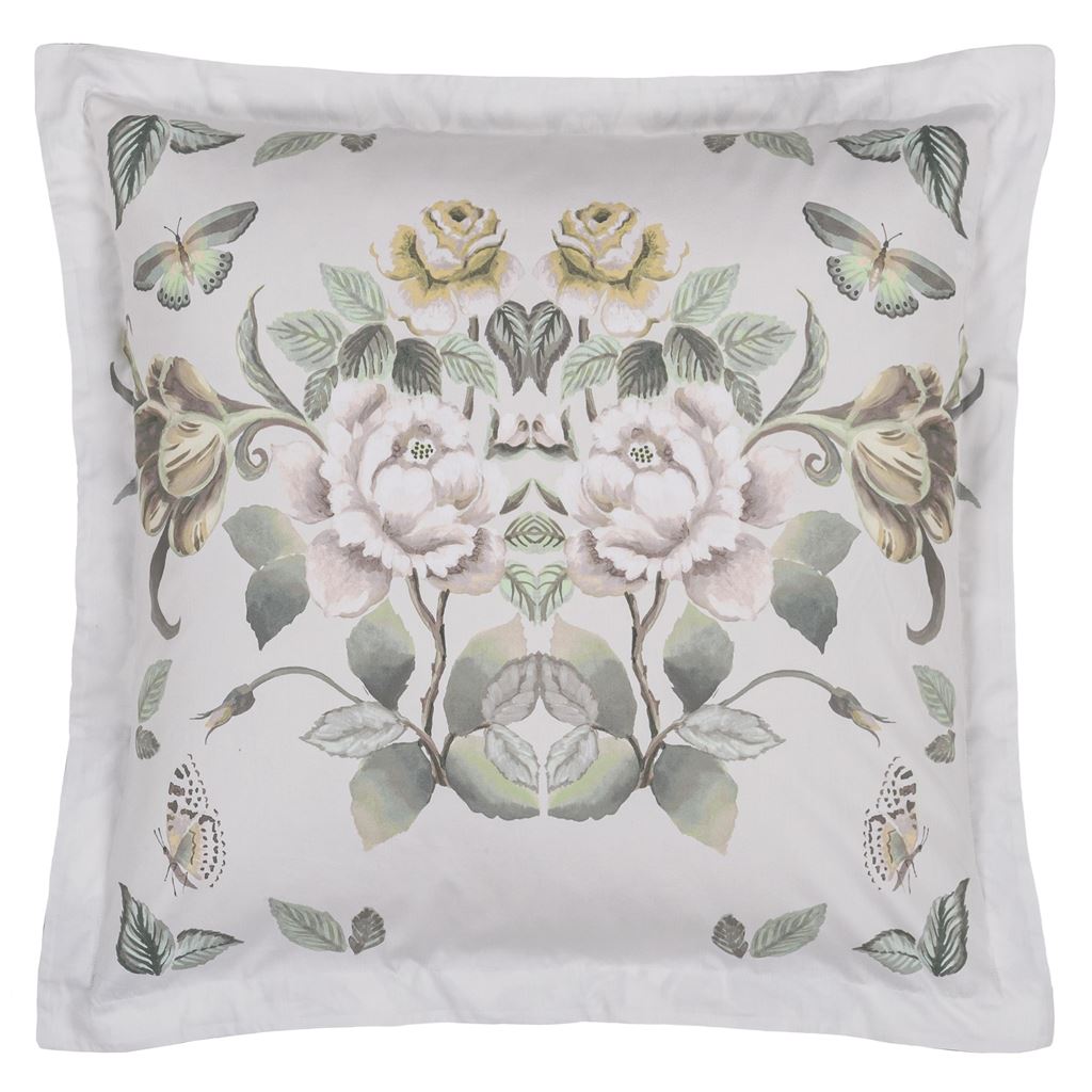 Designers Guild Eleonora Cameo Euro Square Shams - Set of 2 at Fig Linens and Home