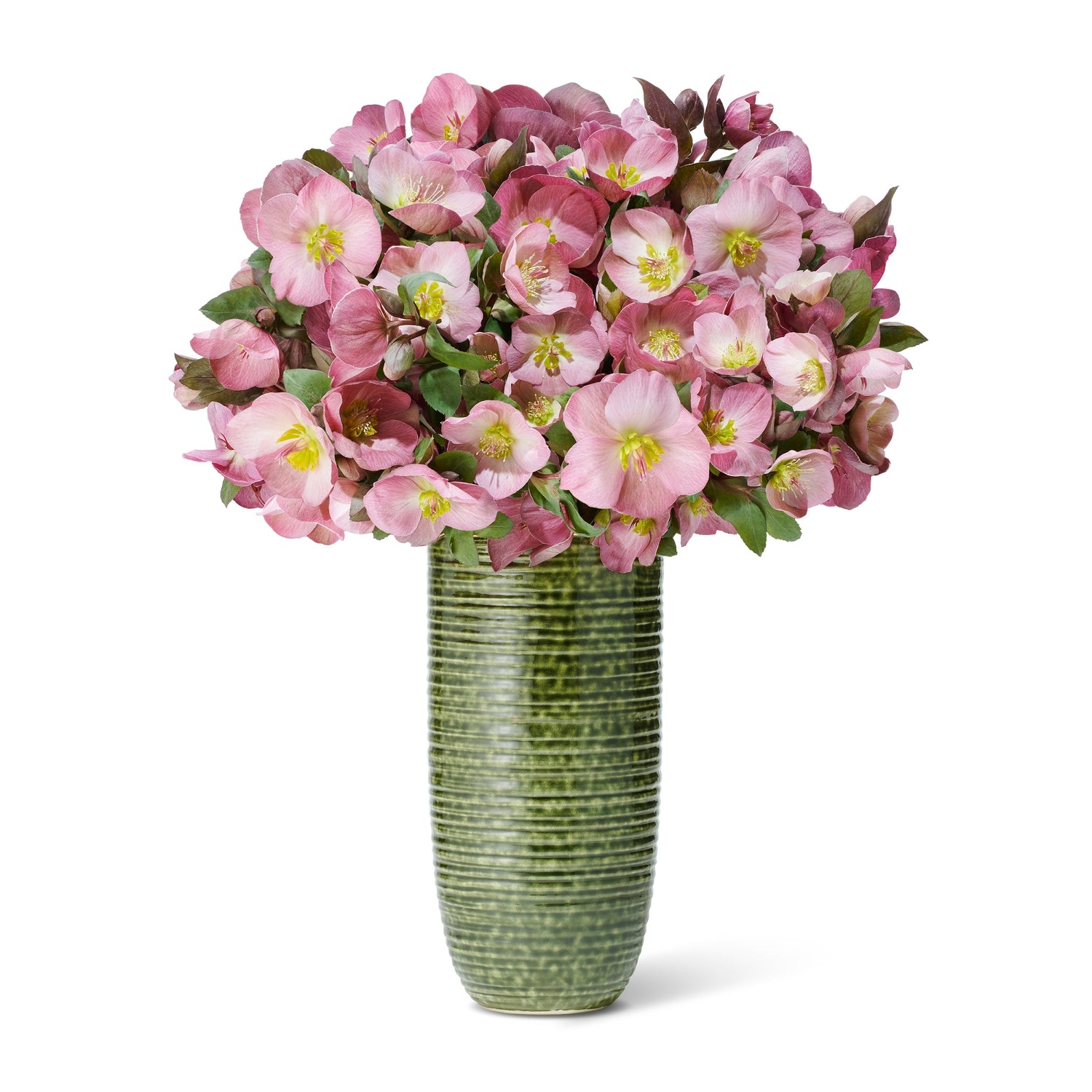 Calinda Tall Vase in Forest Green by AERIN at Fig Linens and Home 5