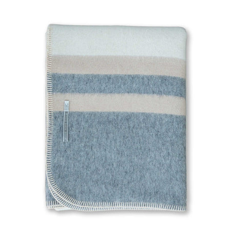 Field Throw Blanket in Ivory / Light Grey / Beige | Alicia Adams Alpaca at Fig Linens and Home