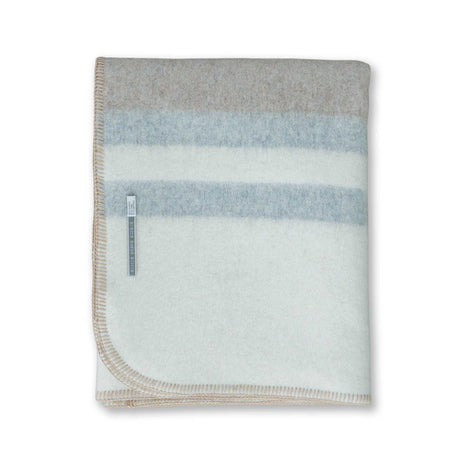 Field Throw Blanket in Beige / Ivory / Light Grey | Alicia Adams Alpaca at Fig Linens and Home