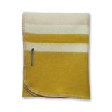 Field Throw Blanket in Beige / French Yellow / Ivory | Alicia Adams Alpaca at Fig Linens and Home