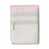 Field Throw Blanket in Pink Powder / Ivory / Carbon | Alicia Adams Alpaca at Fig Linens and Home