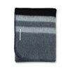 Field Throw Blanket in Black / Charcoal / Light Grey | Alicia Adams Alpaca at Fig Linens and Home