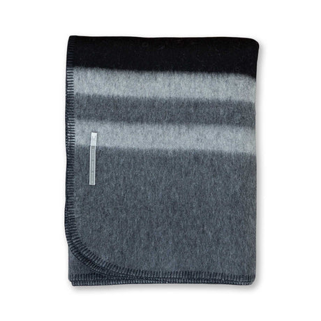 Field Throw Blanket in Black / Charcoal / Light Grey | Alicia Adams Alpaca at Fig Linens and Home