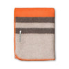 Field Throw Blanket Firecracker / Light Taupe / Dark Taupe | Alicia Adams Alpaca