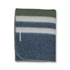 Field Throw Blanket Forest Green / Charcoal / Light Taupe | Alicia Adams Alpaca