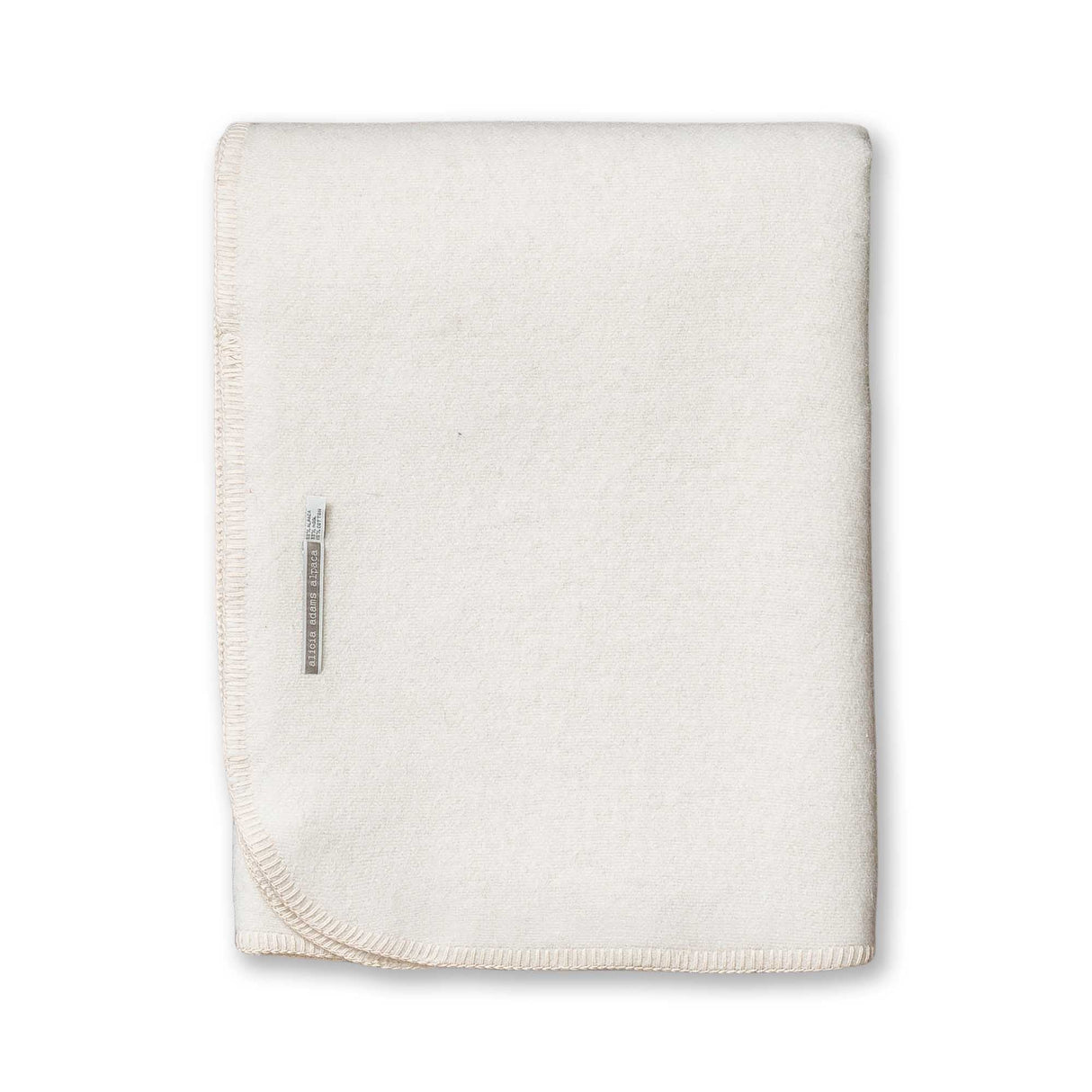 Field Throw Blanket in Ivory | Alicia Adams Alpaca at Fig Linens and Home