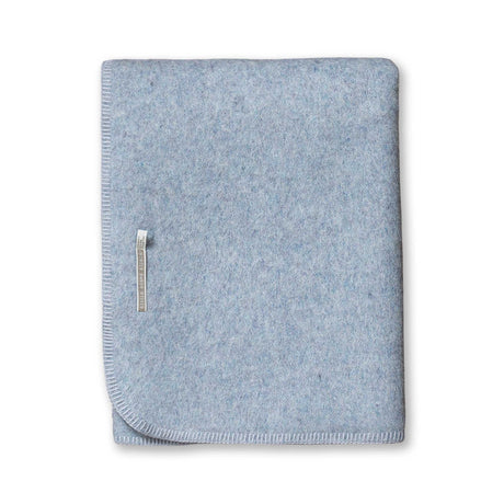 Field Throw Blanket in Chambray | Alicia Adams Alpaca at Fig Linens and Home
