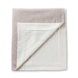 Alicia Adams Alpaca Hudson Bed Blanket at Fig Linens and Home in Ivory and Light Taupe