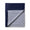 Alicia Adams Alpaca Hudson Bed Blanket at Fig Linens and Home in Navy Blue and Light Grey