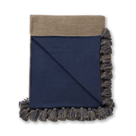 Alicia Adams Alpaca Sydney Blanket in Light Taupe and English Manor | Fig Linens and Home