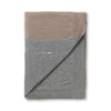 Tokyo Bed Blanket by Alicia Adams Alpaca at Fig Linens and Home - Taupe and Light Grey