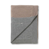 Tokyo Bed Blanket by Alicia Adams Alpaca at Fig Linens and Home - Taupe and Light Grey