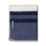 Field Throw Blanket in Ivory / Denim Blue / Navy | Alicia Adams Alpaca at Fig Linens and Home