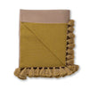Alicia Adams Alpaca Sydney Blanket in French Yellow and Beige | Fig Linens and Home