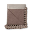 Alicia Adams Alpaca Sydney Blanket in Light Taupe and Ivory | Fig Linens and Home