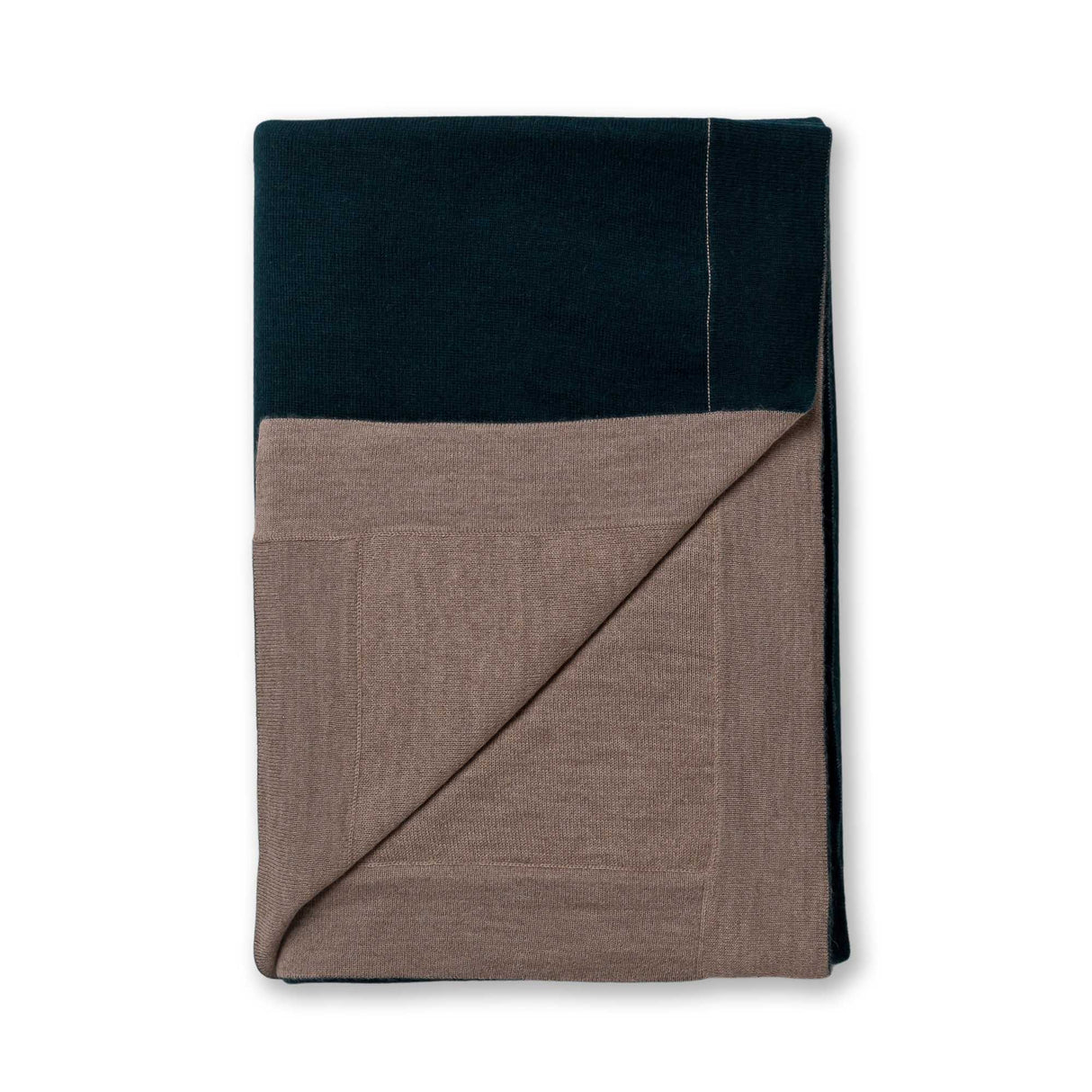 Tokyo Bed Blanket by Alicia Adams Alpaca at Fig Linens and Home - Spruce and Light Taupe