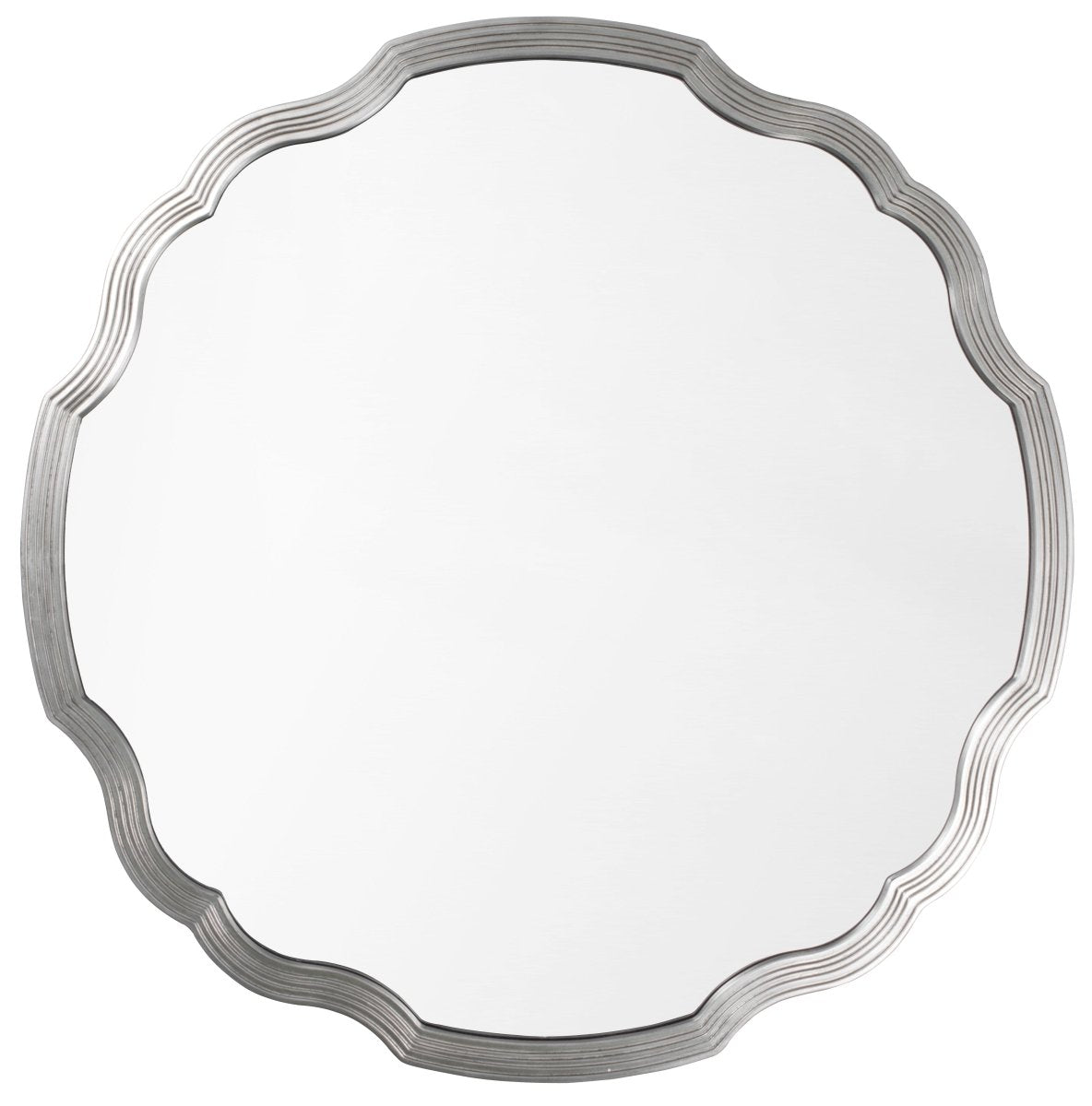 Silver Leaf Round Chippendale Mirror by Mirror Home at Fig Linens and Home 1