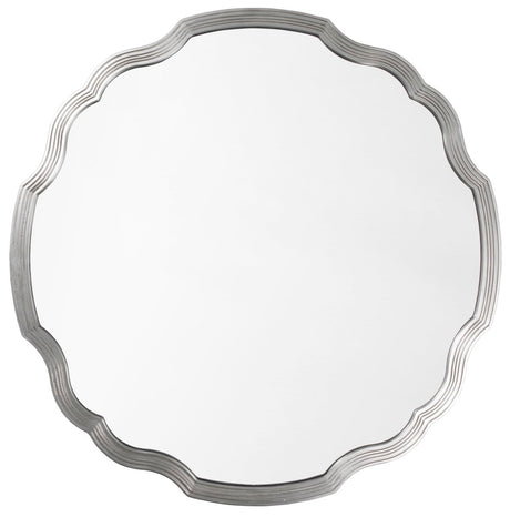 Silver Leaf Round Chippendale Mirror by Mirror Home at Fig Linens and Home 1