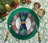 Croco Emerald Placemat Detail 4 | Kim Seybert at Fig Linens and Home