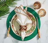 Croco Emerald Placemat Detail 2 | Kim Seybert at Fig Linens and Home