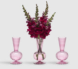 Kim Seybert BUD VASE: TESS S3 - Lavender Violet Glass Bud Vases Set at Fig Linens and Home 2