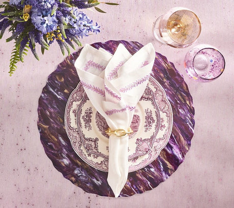 Kim Seybert Chain Link Napkin Ring in Gold Set of 4 by Kim Seybert - GOLD 2.5"L x 0.75"W x 2.5"H Napkin Ring - Set of 4 at FIG LINENS AND HOME - 11