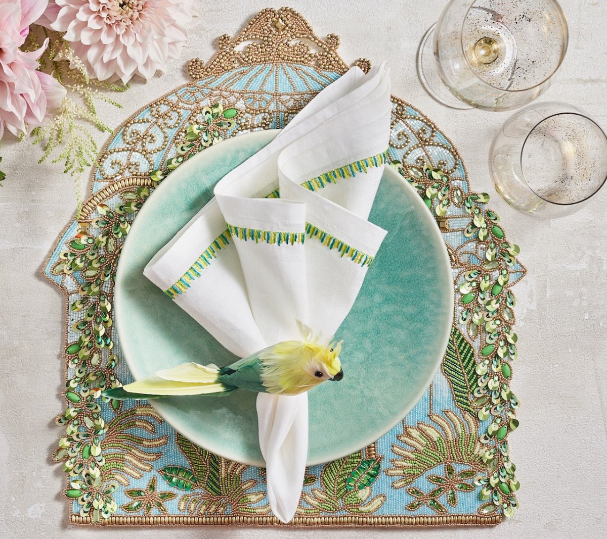 Kim Seybert Parakeet Napkin Ring - Thumbnail 3