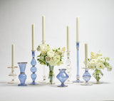 Ripple Blue Candlestick Detail 7 | Kim Seybert at Fig Linens and Home