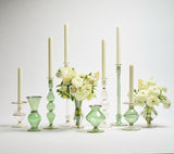 Kim Seybert Trumpet Bud Vase in Green by Kim Seybert - GREEN 3.4" L x 3.4" W x 7" H at FIG LINENS AND HOME - 3