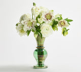 Kim Seybert Trumpet Bud Vase in Green by Kim Seybert - GREEN 3.4" L x 3.4" W x 7" H at FIG LINENS AND HOME - 2