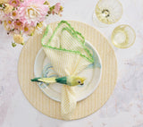 Parakeet Napkin Ring in Green Set of 4 by Kim Seybert at Fig Linens and Home 3