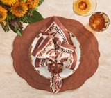 Kim Seybert Tailored Placemat in Brown Set of 4 by Kim Seybert - BROWN 17.25"L x 15"W x 0.1"H Placemat - Set of 4 at FIG LINENS AND HOME - 4