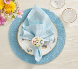 Kim Seybert Classic Napkin in Sky Set of 4 by Kim Seybert - SKY 21"L x 21"W x 0.1"H Napkin - Set of 4 at FIG LINENS AND HOME - 2