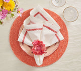Coral Placemat - Perennial Coral Placemats Set of 4 - Kim Seybert at Fig Linens and Home 2