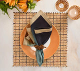 Boucle Brown/Multi Placemat Detail 4 | Kim Seybert at Fig Linens and Home