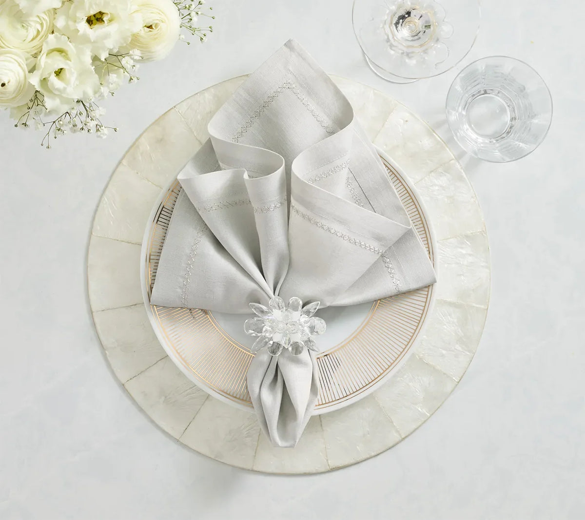 Classic Elephant Napkin Detail 5 | Kim Seybert at Fig Linens and Home