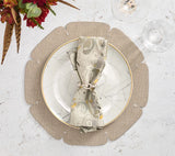 Divot Gray Placemat Detail 3 | Kim Seybert at Fig Linens and Home