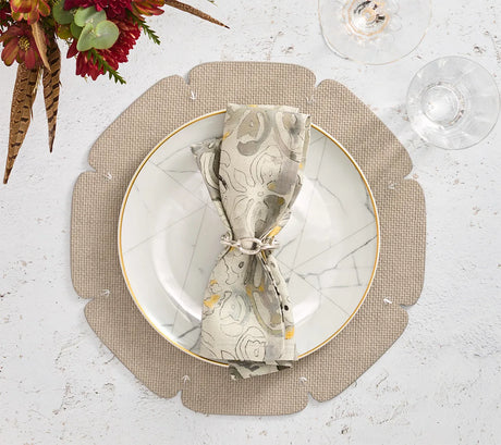 Divot Gray Placemat Detail 3 | Kim Seybert at Fig Linens and Home