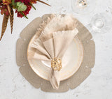 Divot Gray Placemat Detail 2 | Kim Seybert at Fig Linens and Home