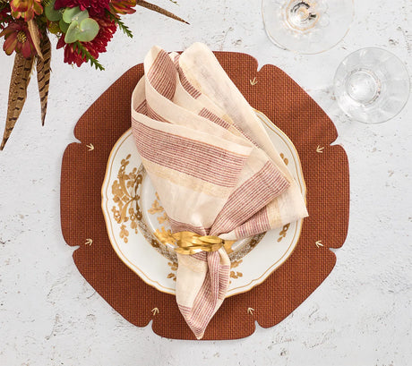 Divot Brown Placemat Detail 3 | Kim Seybert at Fig Linens and Home