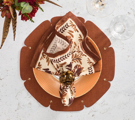 Divot Brown Placemat Detail 2 | Kim Seybert at Fig Linens and Home