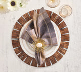 Halo Brown/White Placemat Detail 4 | Kim Seybert at Fig Linens and Home