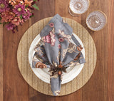 Paisley Vine Blue/Gray Napkin Detail 3 | Kim Seybert at Fig Linens and Home