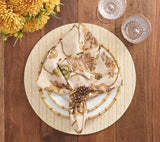 Paisley Vine Beige/Multi Napkin Detail 3 | Kim Seybert at Fig Linens and Home