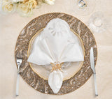 Luster Gold/Silver Placemat Detail 6 | Kim Seybert at Fig Linens and Home